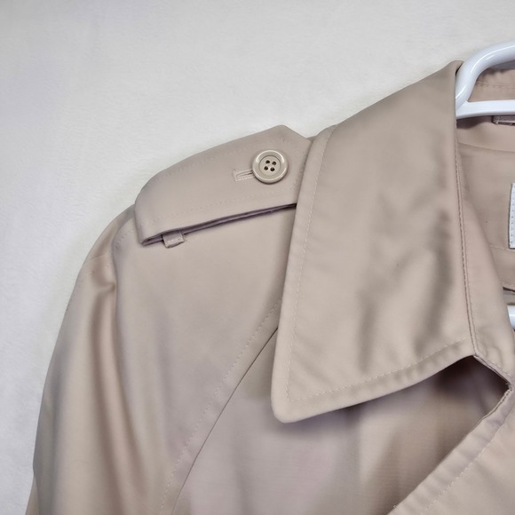 Worthington Trench‎ Coat Womens XL Beige Classic Old Money Timeless Capsule Chic - Picture 14 of 16